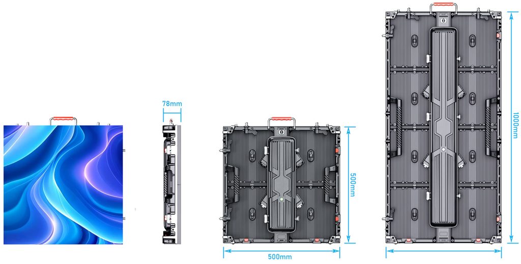 LED display size