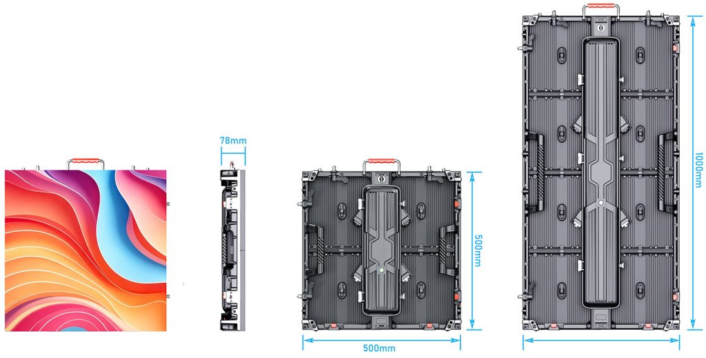 LED screen size