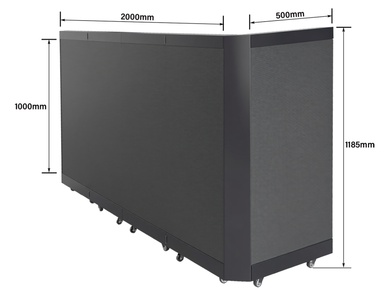 LED table Screen size
